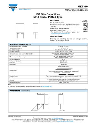 MKT370 数据手册首页