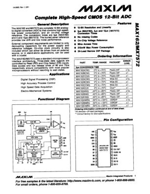 MAX162-MX7572 数据手册首页