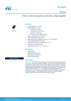 STLQ015 datasheet cover page