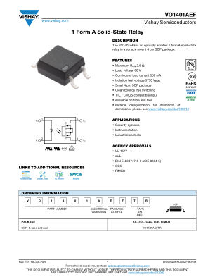 VO1401AEF 数据手册首页
