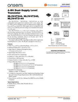 NL3V4T244 数据手册首页