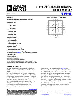 ADRF5026 数据手册首页