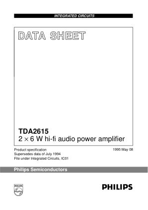 TDA2615 数据手册首页