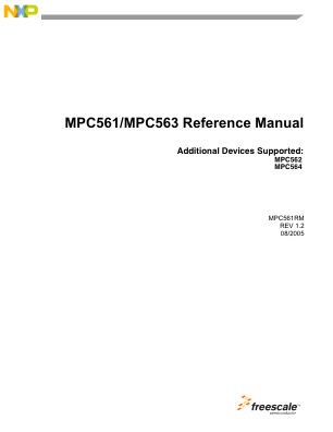 MPC561RM datasheet cover page