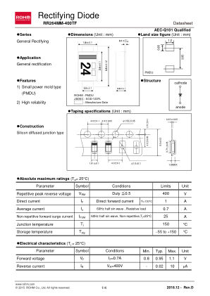 RR264MM-400TF 数据手册首页