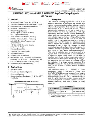 LM22671-Q1 datasheet cover page