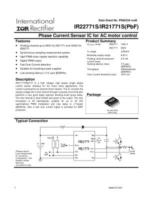 IR21771S 数据手册首页
