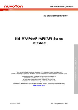 KM1M7AF0 数据手册首页