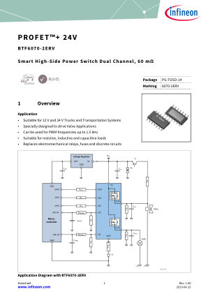 BTF6070-2ERV 数据手册首页