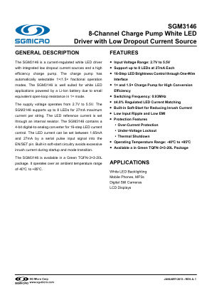 SGM3146 datasheet cover page