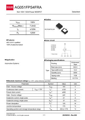 AG051FPS4FRA 数据手册首页