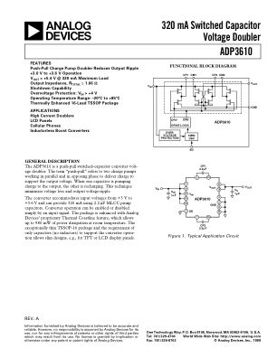 ADP3610 数据手册首页