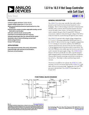 ADM1170 数据手册首页