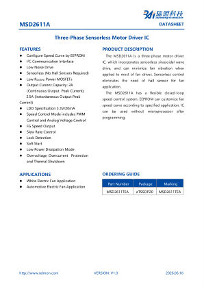 MSD2611A datasheet cover page
