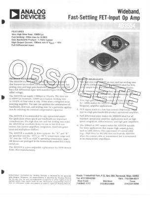 670388910AD3554 datasheet cover page