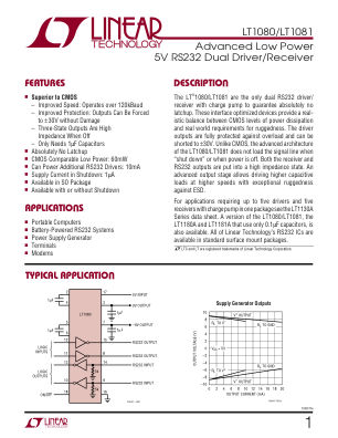 10801FE datasheet cover page