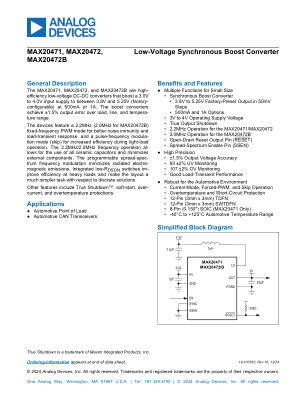 MAX20471-MAX20472B datasheet cover page