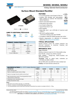 SE30ND datasheet cover page