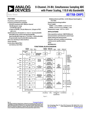 AD7768-CHIPS 数据手册首页