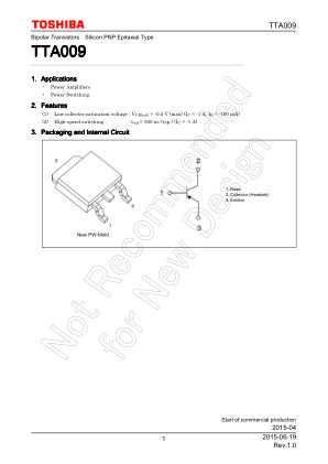 TTA009 datasheet cover page