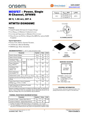 NTMTS1D5N08MC 数据手册首页