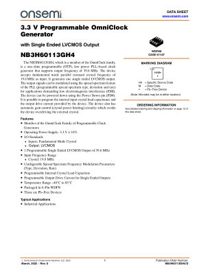 NB3H60113GH4 datasheet cover page