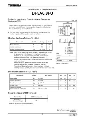 DF5A6.8FU datasheet cover page