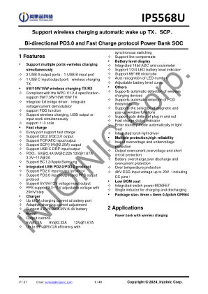 IP5568U datasheet cover page
