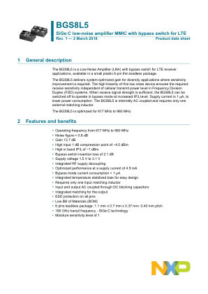 BGS8L5 datasheet cover page