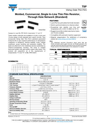 TSP datasheet cover page