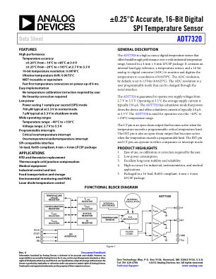 ADT7320 数据手册首页