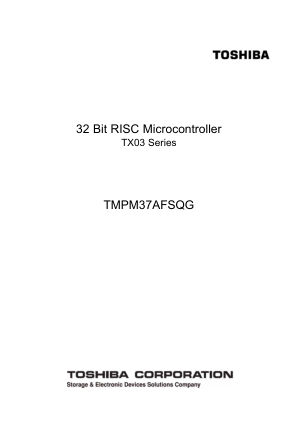 TMPM37AFSQG datasheet cover page