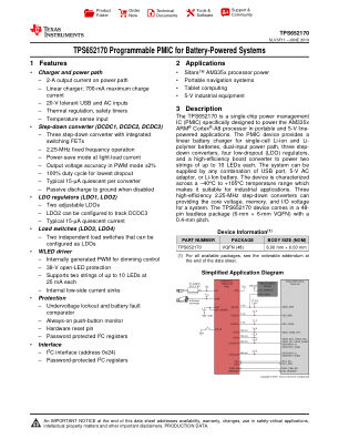 TPS652170 datasheet cover page