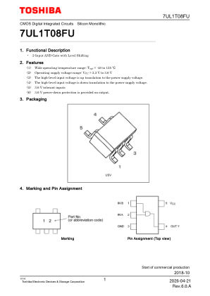 7UL1T08FU datasheet cover page