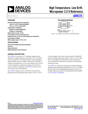 ADR225 datasheet cover page