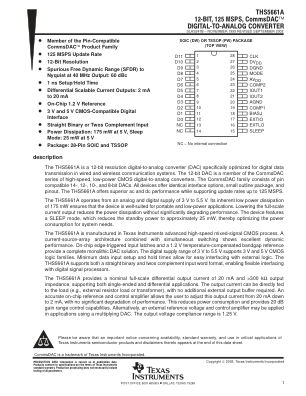 THS5661A datasheet cover page