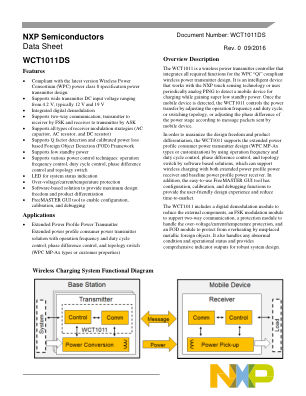 WCT1011DS 数据手册首页