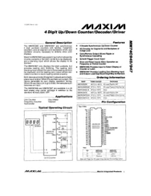 MM74C945-MM74C947 datasheet cover page