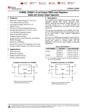 LP38692 datasheet cover page
