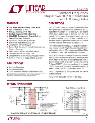 3700F datasheet cover page
