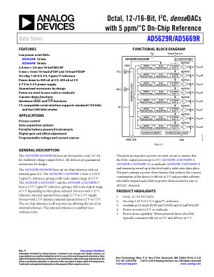AD5629R datasheet cover page
