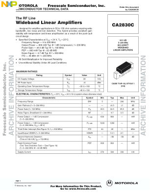 CA2830C datasheet cover page