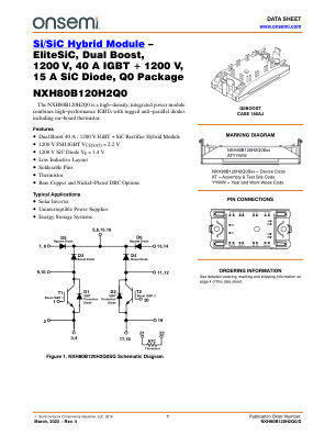 NXH80B120H2Q0 数据手册首页
