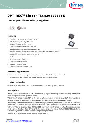 TLS820B2EL-VSE datasheet cover page