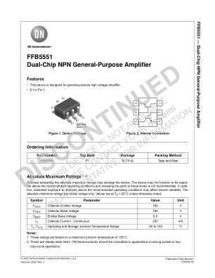 FFB5551 datasheet cover page
