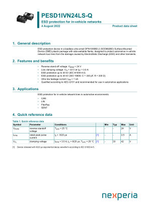 PESD1IVN24LS-QYL datasheet cover page