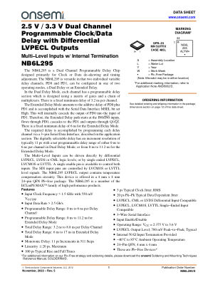 NB6L295 datasheet cover page