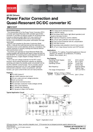 BM1C101F datasheet cover page