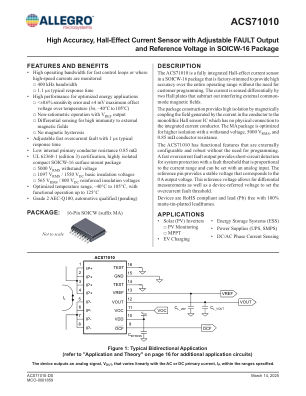 ACS71010 datasheet cover page