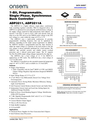 ADP3211 datasheet cover page